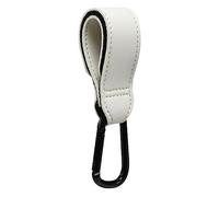 Pram Hook, Changing Bag Organiser, Hanging, Multi-Purpose Carabiner Hook for Shopping, PU Leather Hooks, Travel Equipment, Pram, Diaper, Pram