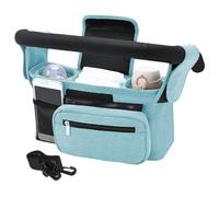 Pram - Large Capacity Preload Adjustable Pram Bag | Multipocket Pram Attachment for Bottle Nappies, Compact Carry Bag for Travel and Daily Use