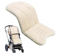 Pram Liner 30x15 Inch Breathable Soft Baby Pushchair Seat Liners Universal Thick Pushchair Liner Non Slip Adjustable Pram Insert for Baby Stroller, Dining Chair, Safety Seat Beige, Se