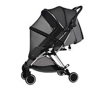 Pram Mosquito Net Universal Stroller Mosquito Mesh Net Baby Carriage Insect Net Black Fly Bug Net Zipper Protection Cover Mosquito Net for Pram, Pushchair, Buggy, Carrycot, Cradle, Travel Cot