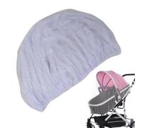 Pram Net - Stroller Netting Cover | Strollers Protection Cover | Breathable Pram Mesh with Side Zipper & 360 View | Elastic Soft Baby Crib Protection for Cradles, Playards Outdoor Indoor Use
