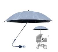 Pram Parasol, SPF 50+ Baby Stroller Umbrella with 360° Adjustable Clamp Extra Large Pushchair Parasol Sun Protection Umbrella for Strollers, Wheelchairs, Bicycles