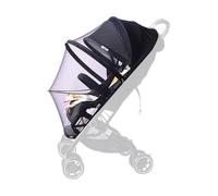 Pram Sun Shade Cover - 32x30x1cm Pushchair Sun Shade | UPF50+ Gnat Net Protection Extender Stroller Cover Attachment | Breathable Two Way Zipper Bassinet Attachment for Outdoor Hot Weather