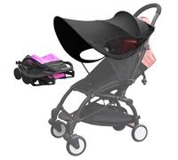 Pram Sun Shade Cover UPF 50+ Universal Pushchair Sun Shade 31.5x26inch Waterproof Stroller Foldable Adjustable for Pushchair Carrycot, Decoraciones al aire Libre