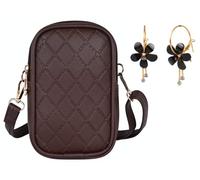 Pramadda Pure Luxury Chocolate Brown Mobile Sling Bag For Women Stylish | Christmas gifts for friends and family | Corporate Gifts for Female Employees Staff | Birthday Gift for Girls., Chocolate