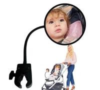 Pramglam Looky Lou Stroller Mirror - See Baby's Face in Forward-Facing Stroller - Universal Compatibility - Safe & Secure - Perfect for Baby Jogger & Travel