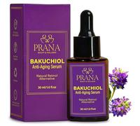 Prana Bakuchiol Anti-Aging Serum- 30ml/1 fl oz | Natural Skincare | Natural Retinol Alternative | Anti- aging serum for wrinkles and fine lines | Firming face serum | Fragrance free | 100% Vegan