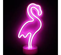 PRĀNA LIFÉ LED Decorative Pink Neon Flamingo Light with Base | Ideal for Living Room or Bedroom Table | Art Decor for Baby Room Child Party Gifts for Kids