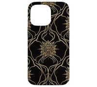 Prana Lotus Mandala Repeating Motif Sacred Geometry Line Art Case for iPhone 14 Pro Max
