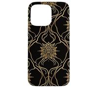 Prana Lotus Mandala Repeating Motif Sacred Geometry Line Art Case for iPhone 15 Pro Max
