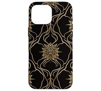 Prana Lotus Mandala Repeating Motif Sacred Geometry Line Art Case for iPhone 16 Pro Max