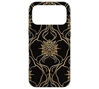 Prana Lotus Mandala Repeating Motif Sacred Geometry Line Art Case for iPhone 17 Pro Max