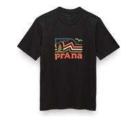 prAna | Peak Path SS Tee | Organic Cotton Graphic T-Shirt | Black L