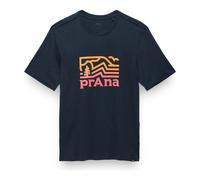 prAna | Peak Path SS Tee | Organic Cotton Graphic T-Shirt | Bluff Blue S