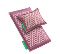 Pranamat Acupressure Large Mat and Pillow Set, Premium Acupressure Therapy for Pain Relief and Relaxation, Handcrafted in Europe with Sustainable and Natural Materials (Rosegold)