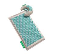 Pranamat Acupressure Small Moon Pillow Set, Premium Acupressure Therapy for Pain Relief and Relaxation, Handcrafted in Europe with Sustainable and Natural Materials (Lagoon)