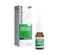 Pranarôm Aromaforce Bio Nose Spray 15ml | Medical device for nasal congestion, no bounce effect. Hypertonic saline solution.