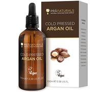 PraNaturals 100% Moroccan Pure Natural Argan Oil for Face & Body 100ml | No Parabens or SLS - Vegan & Cruelty-Free, Rich in Vitamin E for Healthy Skin, Hair & Nails - Food Grade