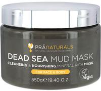 PraNaturals Dead Sea Mud Mask 550g Organic Natural & Vegan Cruelty-Free Cosmetic