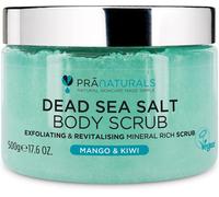 PraNaturals Dead Sea Salt Body Scrub 500G - Hydrating & Mango & Kiwi