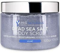 PraNaturals Dead Sea Salt Body Scrub 500G - Hydrating & Moisturising, Natural Oils & Minerals, Exfoliating, Softening & Nourishing, All Skin Types, No Parabens, Vegan & Cruelty Free (Lilac)