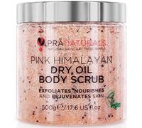 PraNaturals Pink Himalayan Salt Body Scrub 500g | Nourishing Minerals & Vitamins, Remove Dead Skin Cells, Rejuvenates Skin, All Skin Types, Delicately Scented with Natural Oil
