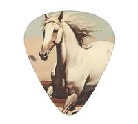 Prancing White Horse Wear-resistant guitar picks for guitar, bass, electric guitar, ukulele, thin, medium, heavy, 12-piece guitar picks