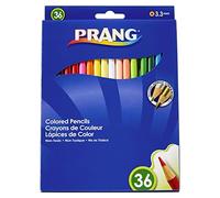 Prang Thick Core Colored Pencil Set, 3.3 Millimeter Cores, 7 Inch Length, 36 Pencils, Assorted Colors (22360)