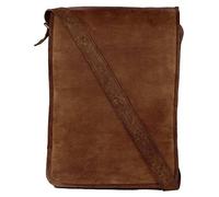 pranjals house Leather Bag Real Full Flap Laptop Satchel Shoulder Messenger Bag Size (L) 11 (H) 15 (W) 4 for Men & Women