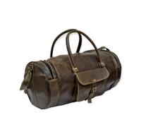 Pranjals House Stylish and Spacious Brown Textured Leatherette Travel Bag, Genuine Leather Travel Bag, Size 56cm, Tusky Green, 22x10x10 inch, Duffel Bags, Tusky Green, 22x10x10 inch, Tusky Green