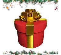 Prank Box Gift Box - 5.91 Inch Funny Prank Boxes | Gift Box Set Joke Box - ABS Joke Boxes in Black & Red for Surprise Effect Ideal as a Funny Gift