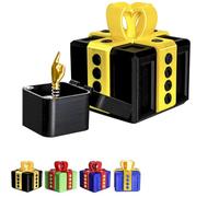 Prank Box, Hilarious Screw Challenge with Middle Finger Surprise, Annoying Gift Box, 3D Printed Annoying Gifts Boxs, Perfect Gag Gifts (Yellow Black)