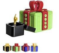 Prank Box, Hilarious Screw Challenge with Middle Finger Surprise, Annoying Gift Box, 3D Printed Annoying Gifts Boxs, Perfect Gag Gifts (Red Green)