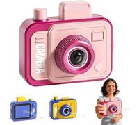 Prank Camera Water Gun, Camera Squirt Gun Shoots Backwards, Reverse & Forward Splash Battle for Adults & Kids, Pull the Trigger and Shoot Backwards, Press the Button and Shoot Forwards (pink)