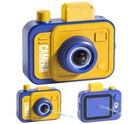 Prank Camera Water Gun, Prank Creative Double-Sided Reverse Waters Guns Reverse & Forward Splash Battle Novelty Game for Parties & Summer Fun(Blue)