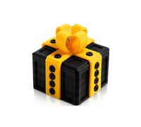 Prank Gift Box - 3.14in, 3D Printed Box with Screws, Surprise Funny Puzzle Box, Gift Boxes for Presents Black-Gold