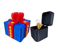 Prank Gift Box, 8X9CM Funny 3D Printed Middle Finger in a Boxes, Novelty Annoyings Gift Box with Middle Finger, Reusable Prank Puzzles Present Boxes Ornaments, for Adults & Kids