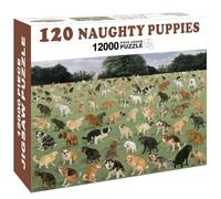 Prank Gift Box, Naughty Puppies Theme Gag Gift Empty Box, Wrap Your Real Present in a Convincing and Funny Fake Gift Box, Hilarious White Elephant Gifts for Golfer, Husband, Dad, Brother and Boyfriend