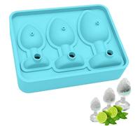 Prank Ice Cube Tray, Funny Butt Plug Ice Cube Mold, 2024 New Adult Prank Bachelor Bachelorette Party Ice Cube Molds, Novelty Silicone Anal Plug Ice Cube Tray, for Cocktails Whiskey Coffee (Blue)