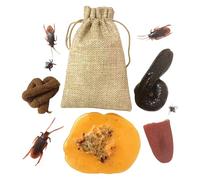 Prank Items | Novelty Poop Set - Novelty Gag Practical Joke Toys Funny Pranks Fake Poop Roaches Kit for April Fools Day Halloween