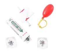 Prank Kit - 33g Pranks for Kids | 4 Piece Halloween Prank Set with Water Sprayer Ring | ABS Materials Piercing Nails | Ice Set of 4 | Surprising Box