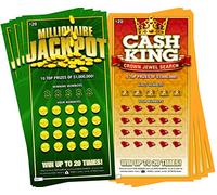 Prank Lottery Tickets and Scratch Cards Look Real - $1 Million Winning Ticket Gag Set