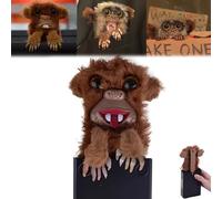 Prank Monkey Toy,Surprise Prank Monkey Toy,Pop-Up Monkey Toys Party Decoration Fun Toys,Realistic Monkey Prank Toy for Halloween Fools Day,Can Be Placed in Pocket,Phone or Behind TV (Tongue*1)