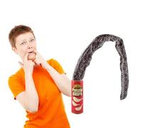 Prank Potato Chip Jumping Toy Hilarious Surprise Practical Joke For Fool's Day And Parties (A, 21.5x7.5x7.5)