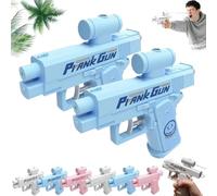 Prank Prank Water Gun, Prank Reverse Water Guns, Compulsive Two-Way Inverted Water Gun, Ideal Novelty Gifts for Friends, Classmates and Family (Blue, Pack of 2)