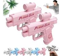 Prank Prank Water Gun, Prank Reverse Water Guns, Compulsive Two-Way Inverted Water Gun, Ideal Novelty Gifts for Friends, Classmates and Family (Pink, 2 Pieces)