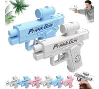Prank Prank Water Gun, Prank Reverse Water Guns, Compulsive Two-Way Inverted Water Gun, Ideal Novelty Gifts for Friends, Classmates and Family (White2+Pink2)