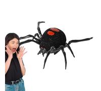 Prank Spider - Remote Control Crawling, Vibrating Tarantula | Joke, Realistic Animal Prop | Black Hairy Decoration, Scary Gag Toy, Cat Gift Daily Multiple Uses
