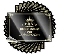 Prank Stickers for Adults I Can't Keep Calm I'm A Ballet Mom Stickers Men Decor Funny Sticker(8X12CM)
