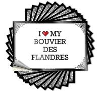 Prank Stickers for Adults I Love My Bouvier Des Flandres Stickers Cave Man Bar Little Man Cave Sign(8X12CM)